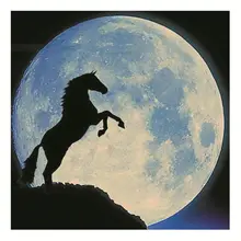 Световой лошадь "сделай сам" 3D стены Стикеры светится в темноте домашний декор детей Гостиная Спальня наклейка см/20 см/30 см