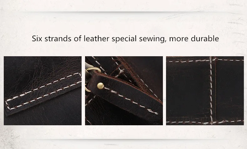 Woosir Genuine Leather Waist Bag Men