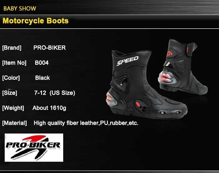 Подлинный мотоботы шоссейном велосипеде обувь Мотокросс до середины голени гонки; Велоспорт обувь Pro-Biker бренд A004