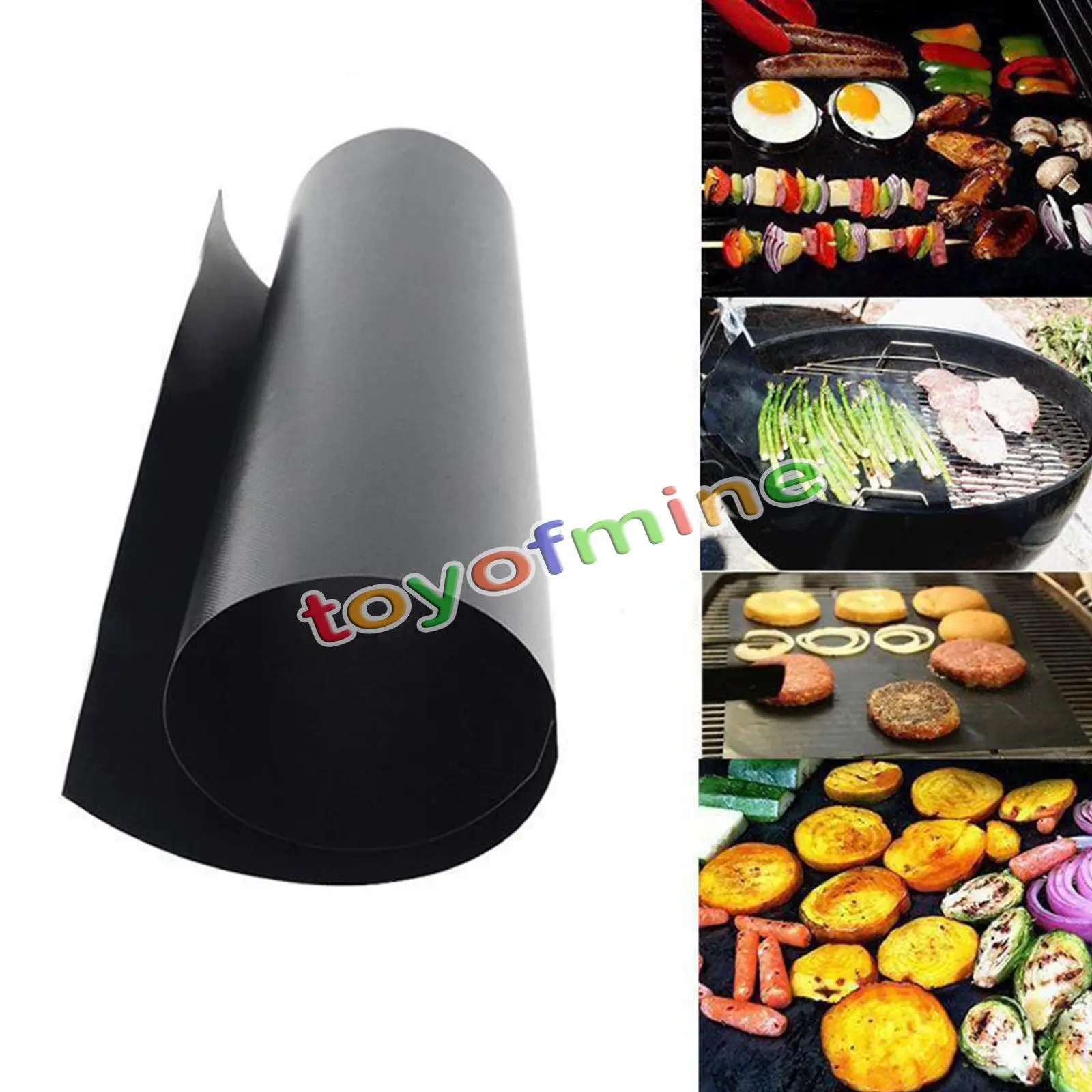 1PCS/PACK 40X33CM PROMOTION Non Stick BBQ Sheet Oven Liner Grill Foil