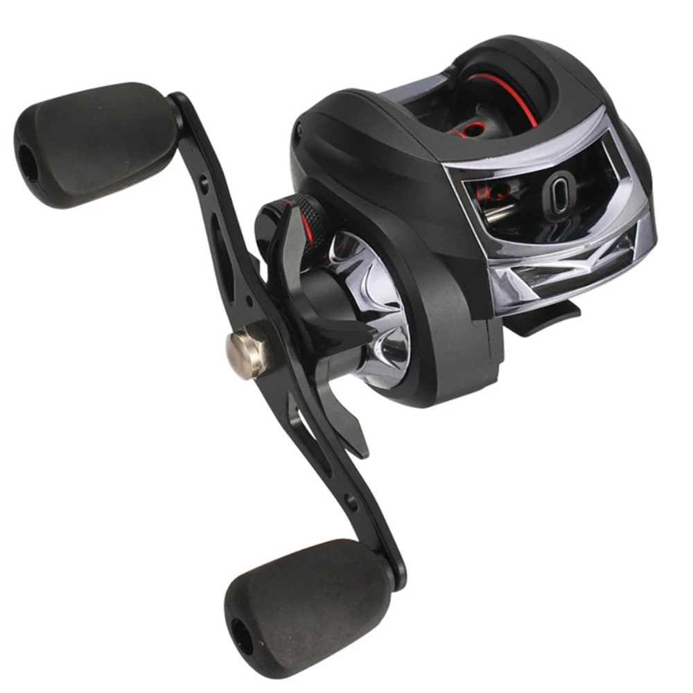 

13+1 Ball Bearings Baitcasting Fishing Reel Low Profile Left or Right Handed Optional CNC Aluminum Spool Bait Casting