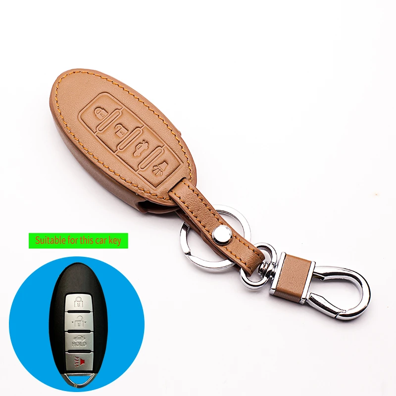 Чехол для ключей из натуральной кожи Nissan Altima qashqai x trail tiida almera juke note primera пульт