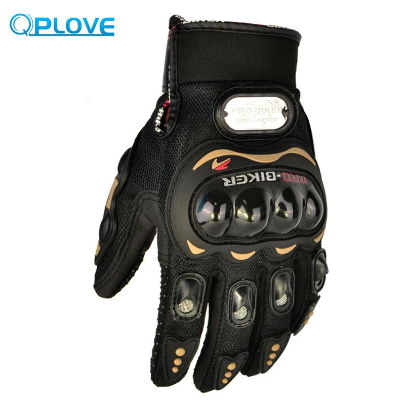 

QPLOVE PRO-BIKER Motorcycle Riders Gloves Full Finger Breathable Joint Protection Non-Slip Pad supports Outdoor Riding Sport