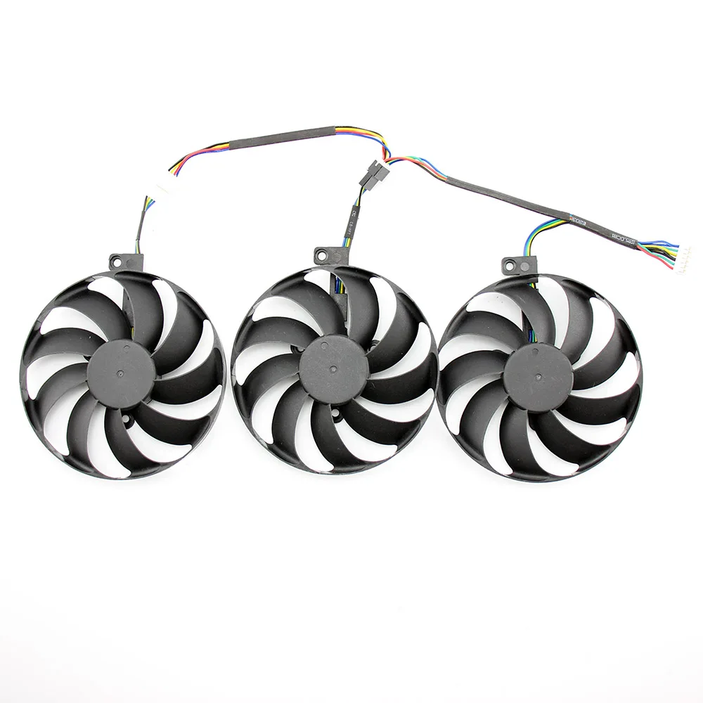 3pcs/set T129215SU 7Pin GPU Card Cooler Fans For