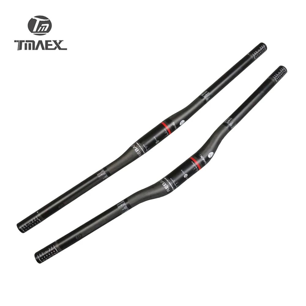 

TMAEX- Ultralight UD Carbon Mountain Bike Flat/Rise Handlebar Cycling MTB Carbon Handlebar 31.8mm Matte Black Bicycle parts