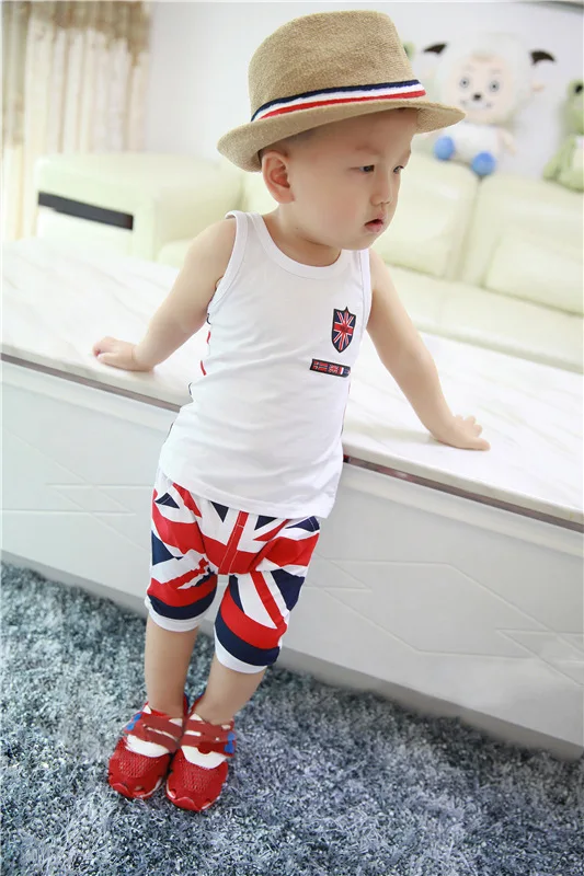 Summer Children Boys Girls Baby Fashion Infant Clothing Set Kids Cotton Cartoon Shorts Suit Twinset baby tracksuit kids clothes