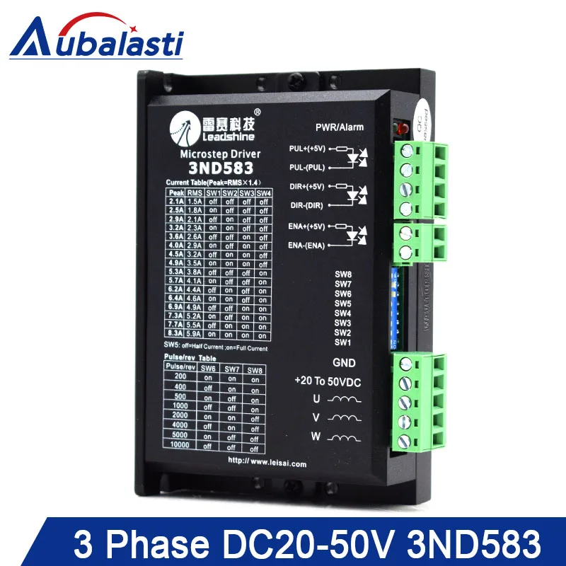 

3 phase Digital Stepper Motor Driver Leadshine 3ND583 VDC20-50V Step Motor Driver use for CNC Engraver Cutting Machine