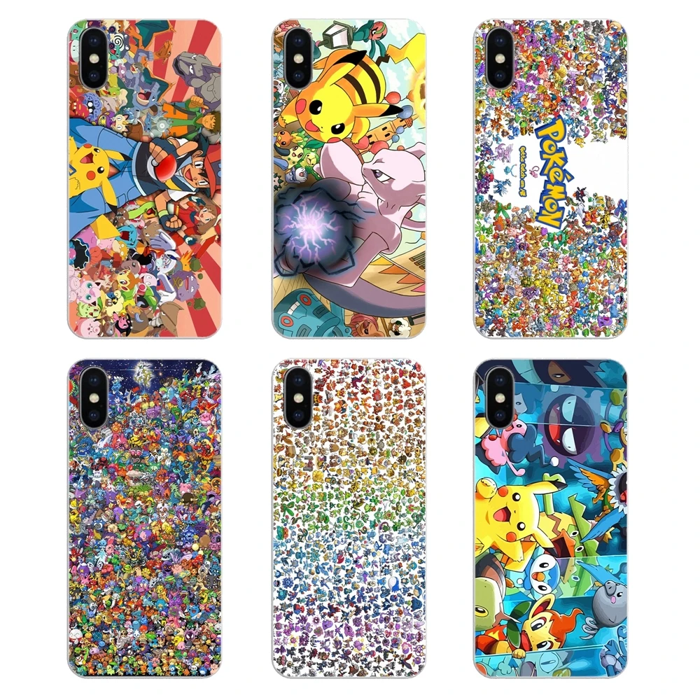 

For Huawei P20 Lite Nova 2i 3i 3 GR3 Y6 Pro Y7 Y8 Y9 Prime 2018 2019 Japan Pokemon All Character Pocket Monster Poster Soft Case
