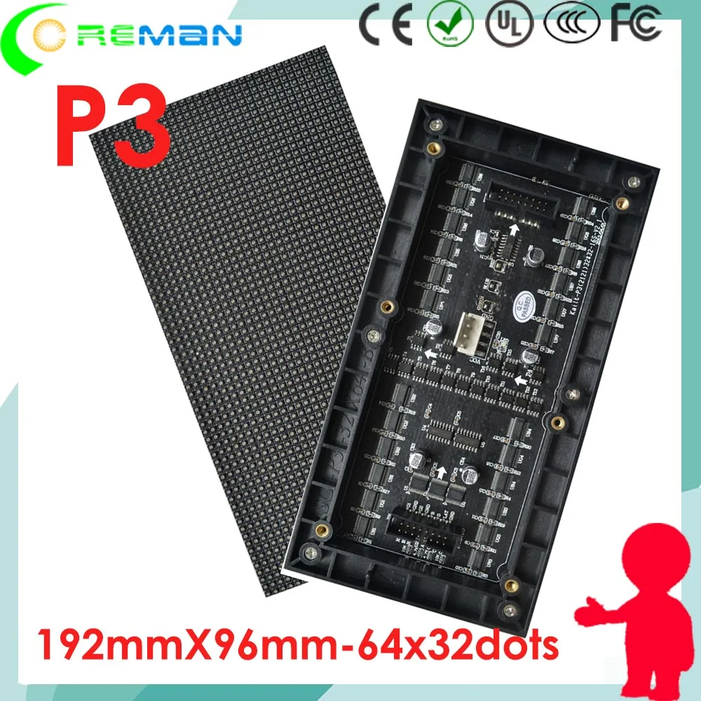 Оптовая продажа светодиодная плата модуль p3 автобусная станция СВЕТОДИОДНЫЙ