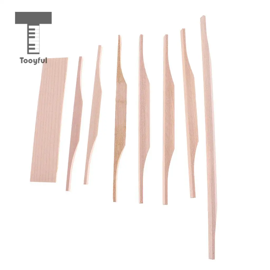 Tooyful 1 Set 23inch Concert Ukulele Spruce Brace Wood Kit 4 String Guitar DIY Accessories Luthier Maker Tools