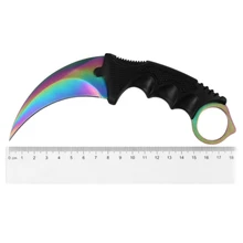 2017 brand knife cs go Counter Strike Karambit knife fidget spinner handmade Fighting Claw Knife tactical survival camping tool