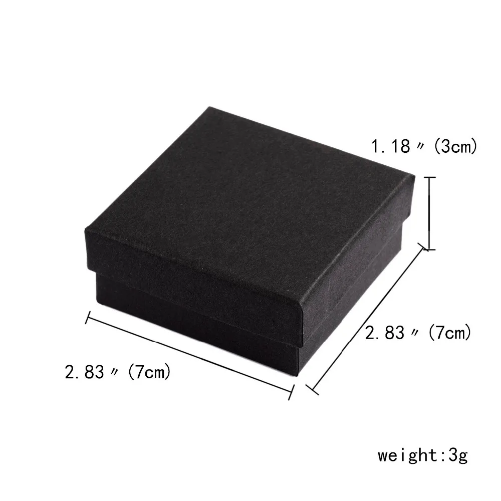 

Rinhoo New Square Jewelry Box Necklace Bracelet Jewelry Box Creative Gift White Black Box Jewelry Box Wholesale Simple Style