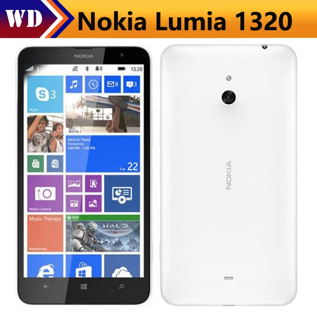 

Original Nokia Lumia 1320 Unlocked 1GB RAM 8GB ROM 5MP GPS WIFI Bluetooth 4.0 3G 6.0 inch Nokia Windows Mobile Phone