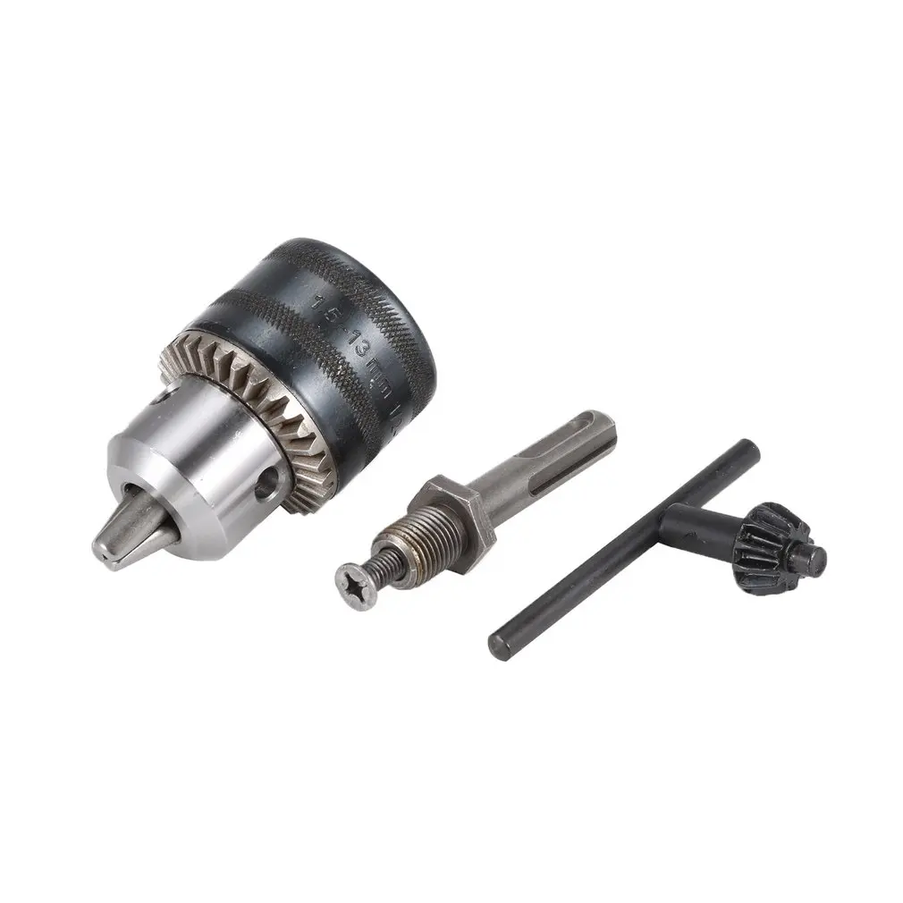 

1.5-13mm Keyed Iron Drill Chunck 1/2" 20UNF SDS Plus Adapter Connecting Rod Wrench For Electric Drills Rotary Manchine Tools