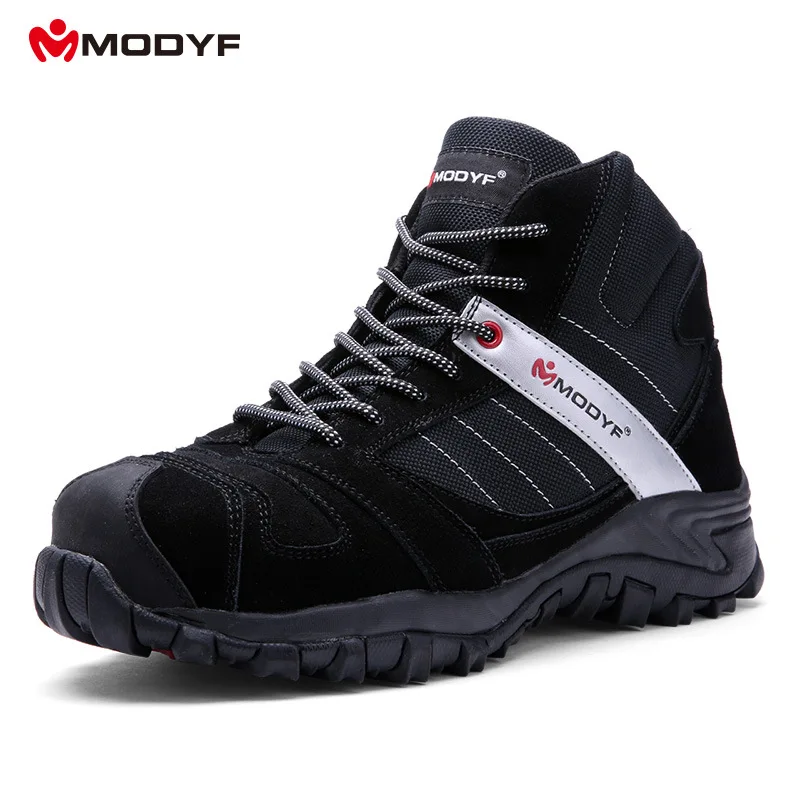 Zapatos de seguridad MODYF de acero de alta calidad para hombre, botines  para exterior resistentes al desgaste, calzado a prueba de pinchazos, envío  gratis|Botas de seguridad y de trabajo| - AliExpress