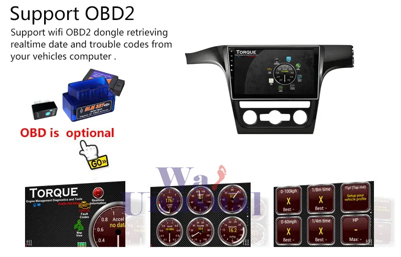 Flash Deal WANUSUAL 1024*600 10.2 Inch Quad Core 16G Android 6.0 GPS Navigation for VW Passat 2013 2014 2015 2016 2017 With BT 3G Wifi Maps 19