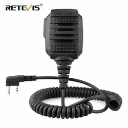 RETEVIS RS-114 IP54 Водонепроницаемый Динамик микрофон для Kenwood Retevis H777 RT5R RT22 RT81 BAOFENG UV-5R UV-82 888 S рация