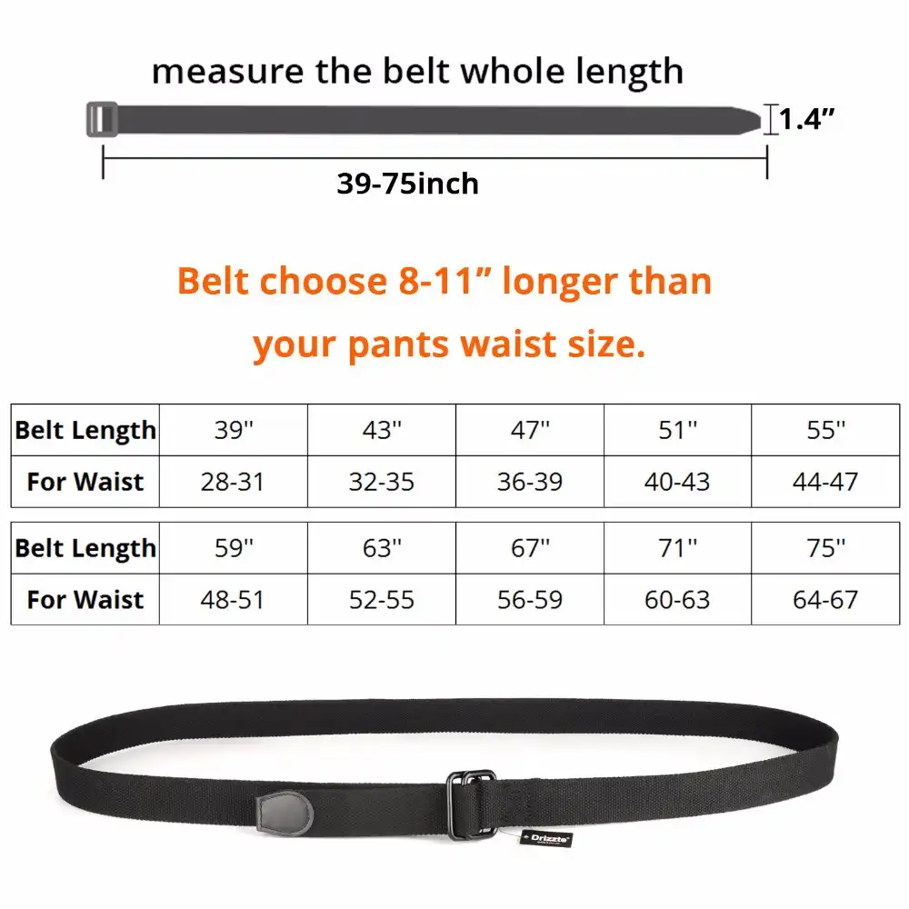 100cm To 180cm Lenght Mens Double Ring Canvas Cloth Belts