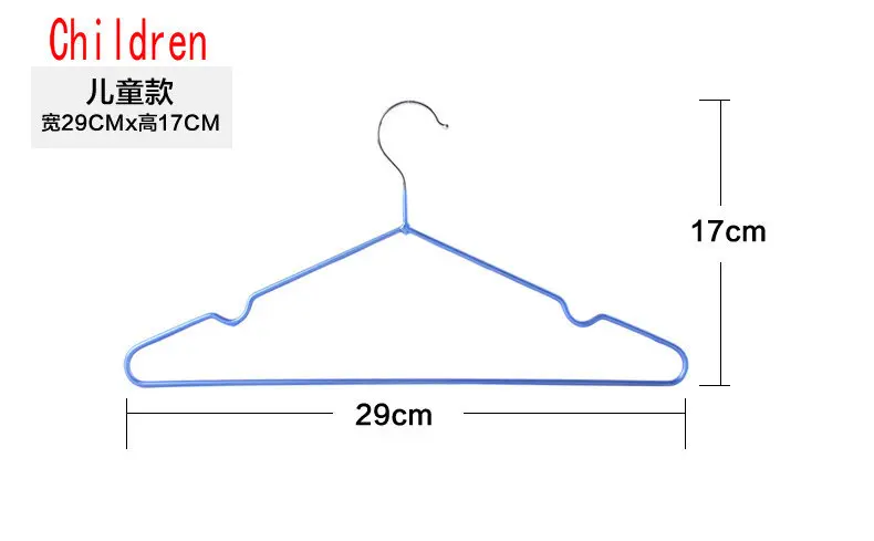 Sainwin 10 шт./лот пластиковые вешалки из нержавеющей стали для одежды, проволочные противоскользящие сушилки для одежды, вешалка для взрослых и детей