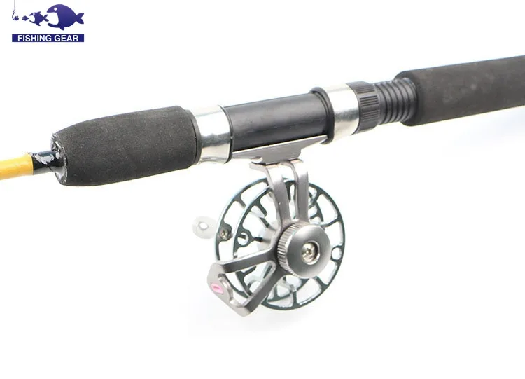New GoldenSilverRed Mini Winter Ice Fly Fishing Reel Aluminum CNC Fly Reels Raft Fishing Reel Full Metal Fly-Fishing Reels  (12)