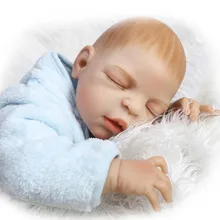 Newborn Baby Dolls For Boys Best Toys Full Vinyl Big Size 55-60 cm Lifelike Reborn Baby Dolls Cute Close Eyes Sleep Reborn Dolls