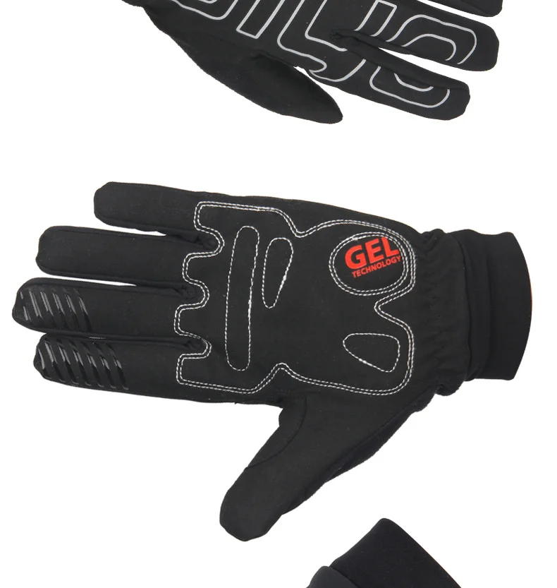 GIYO New Winter Full Finger Cycling Gloves Waterproof Thermal Fleece Gel Gloves for Mens MTB Road Bike Racing Sportwear Gloves