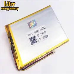 1,0 мм-3 P штекер 3,7 в 2990129 3090130 5000 мАч планшетный ПК li-po аккумулятор литий-полимерный аккумулятор