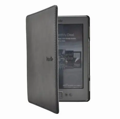 1PC Leather Cover Case for Amazon Kindle 4/5 E-book Reader 6" Inch (not fit for kindle touch)-3