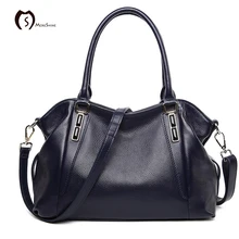 MORESHINE bolso logotipo de la marca mujeres de gama Alta de cuero Genuino tote shopper bolso de hombro femenino bolsas de mensajero para Laides