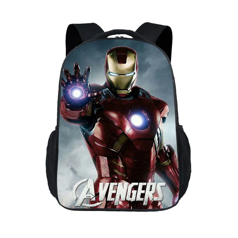  New Fashion Children's Cartoon Bag Iron Man Printing Personality Primary School Bag Kindergarten Sh - 33009729665