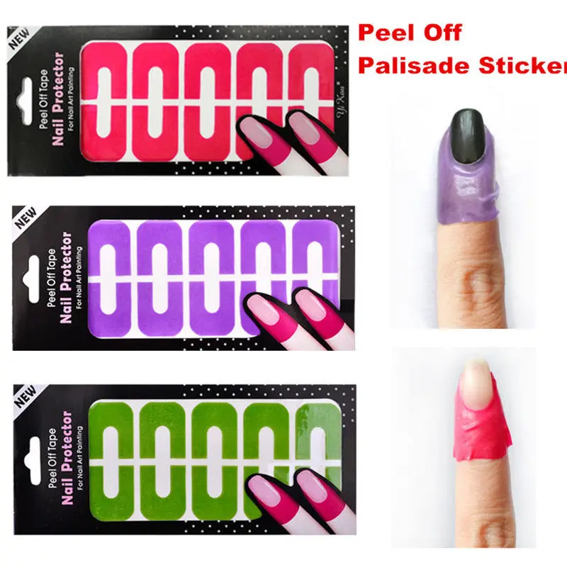 Hot Nail Polish Tips L Off Art Tape Latex Finger Skin Hot Nail Polish Tips L Off Art Tape Latex Finger Skin Protected Liquid Palisade Cuticle Sticker Base Coat 10pcs In Stickers Decals From