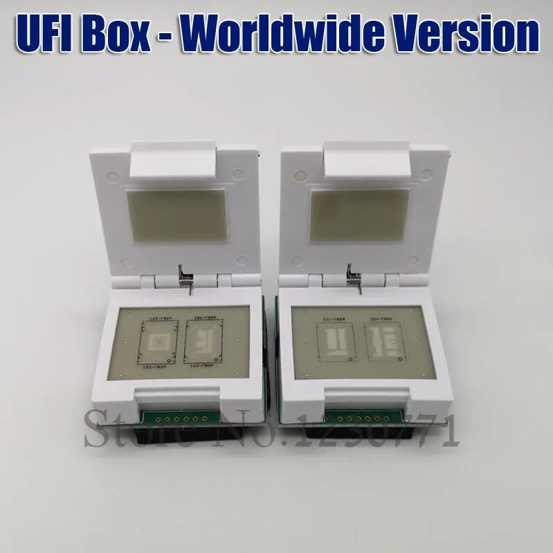 UFI Box-Всемирная версия и 169-FBGA, 153-FBGA, 162-FBGA, 186-FBGA BGA221/BGA254 2в1 eMMC/eMCP разъем