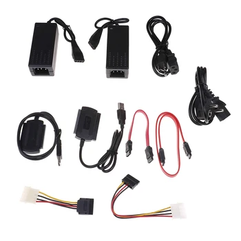 

USB 2.0 To IDE SATA S-ATA 2.5 "3.5" HD HDD Hard Drive Adapter Converter+Power Cable US EU Plug Plug-and-play