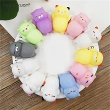 12 шт./партия милые мини-игрушки для беременных ленивые коты мягкие ручной зажим для снятия стресса ремень для телефона детские подарки игрушки