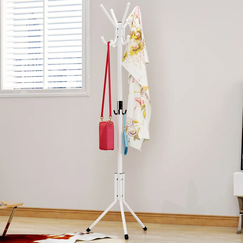 

Simple Metal Coat Rack Floor Painting Anti-rust Iron Stand Holder Clothing Rack Modern Minimalist Multi-hook Clothes Hanger