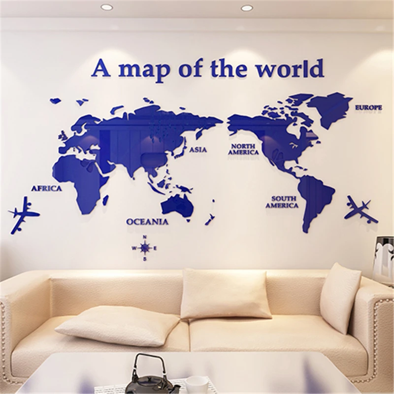 World-Map-Three-dimensional-Crystal-Acrylic-wall-stickers-office-living-room-TV-sofa-Modern-Home-decor (2)