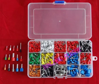 

675 PCS/box cable connector splice insulated terminal block kit wire cable ferrules crimp Pin end terminal from 22-4AWG