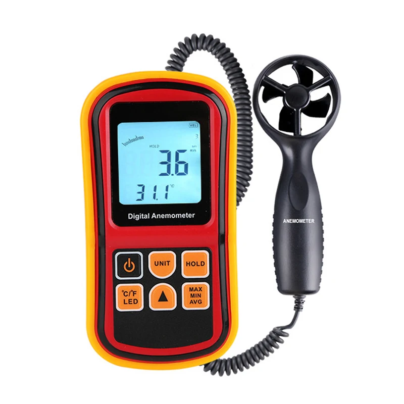 RZ8901/RZ8902 ветромер Скорость GaugeTemperature Измерьте цифровой 45 м/с термометр Карманный измерительный инструмент