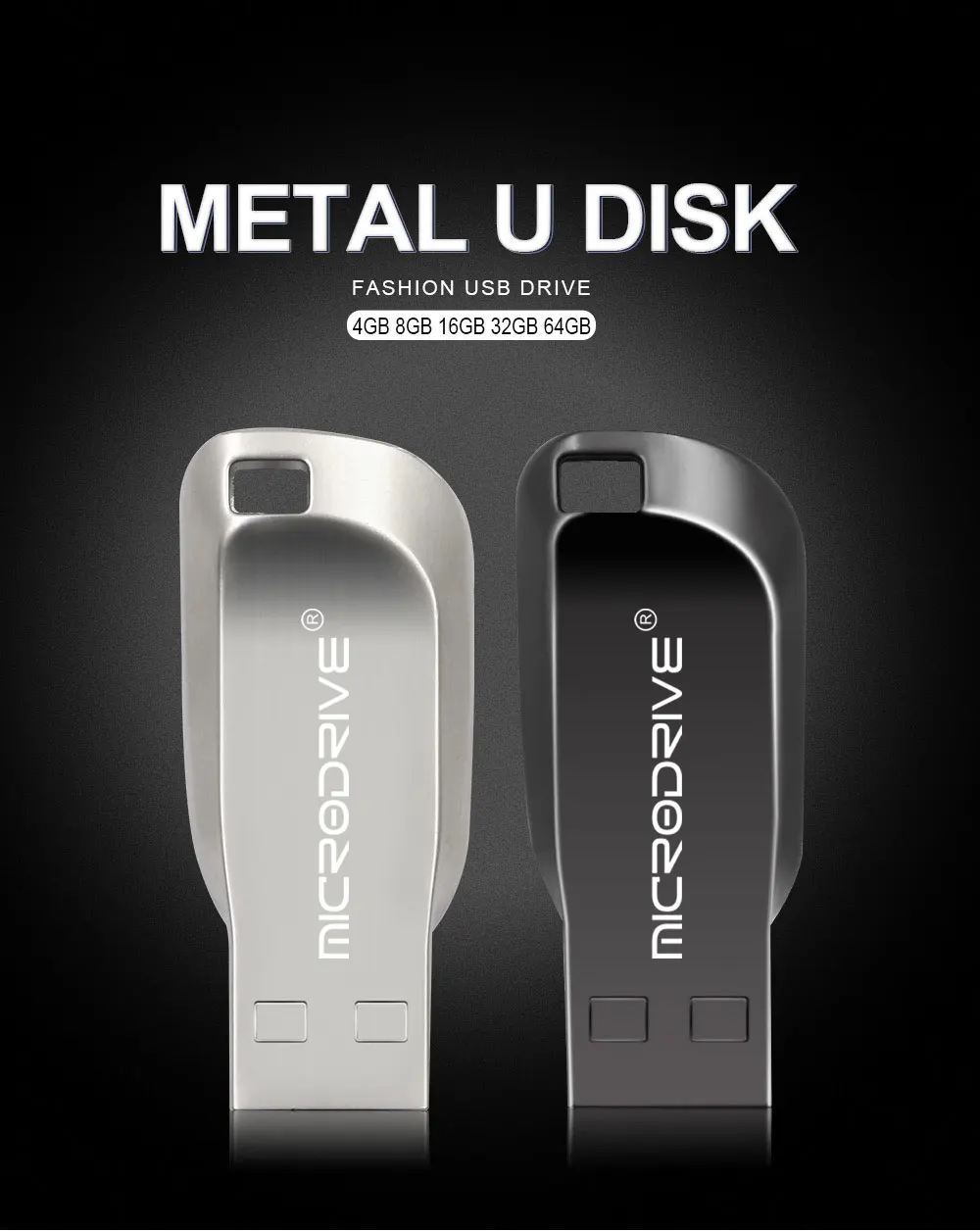 USB флеш-накопитель металлический usb накопитель 8 ГБ 16 ГБ флеш-накопитель USB2.0 флеш-накопитель 32 Гб 64 Гб 128 Гб Водонепроницаемый флеш-накопитель usb