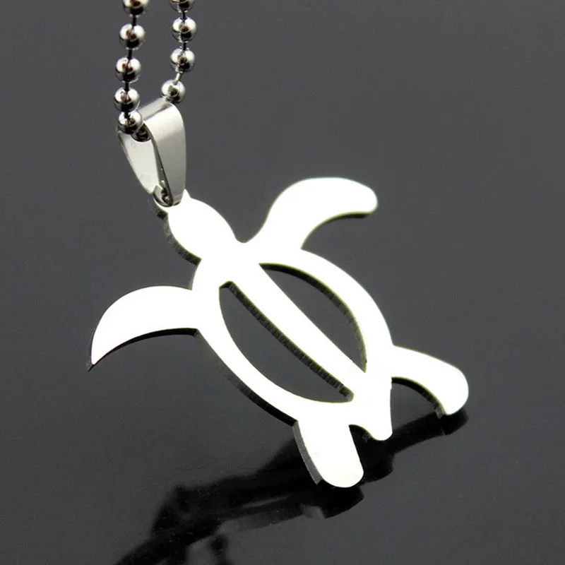 Ожерелья из нержавеющей стали с изображением черепашек для женщин и мужчин