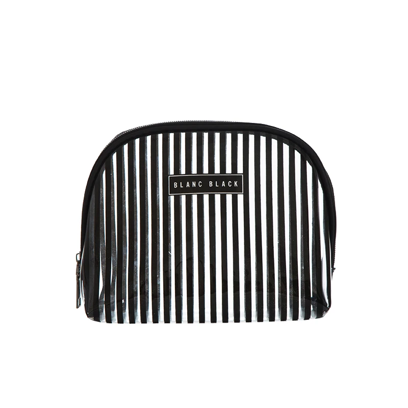 Us 3 88 25 Off Cosmetic Bag Transpa Cosmetics Case Professional Beauty Pvc Makeup Striped Make Up Pouch Women S Toiletry In