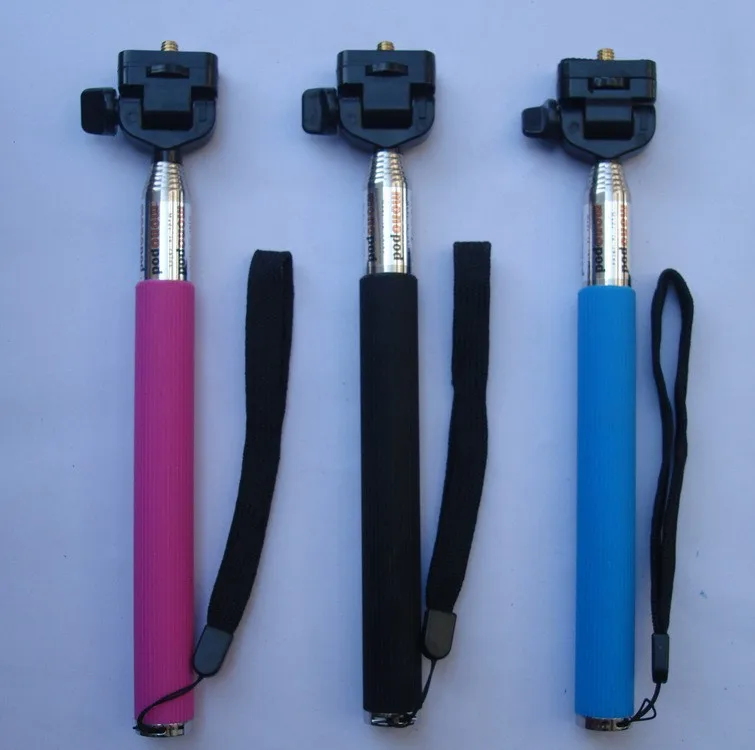 1PC 3colors Adjustable camera support Handheld Monopod autodyne artifact camera/phone for travel photograph | Электроника