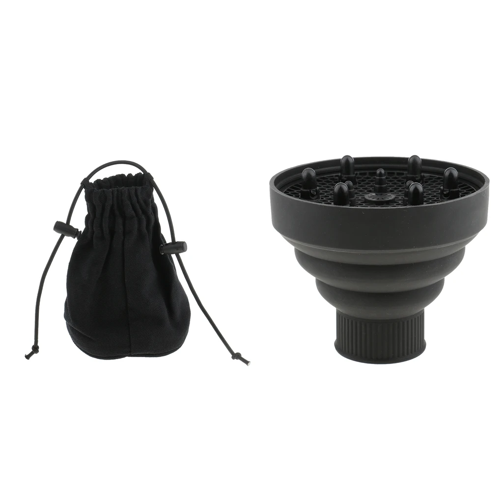 2pcs Universal Hair Dryer Blower Diffuser with Hair Dryer Attachment Cover Sock