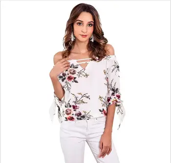 

Unicorn Promotion Regular Half Tumblr Europe And America 2019 Summer New Print Collar Sexy Chiffon Straps Sleeves T-shirt