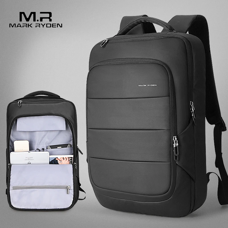 Mark Ryden 2018 Summer New Arrival Men Water Resistant Backpack USB Recharging Backpack fit for 15.6 inches Laptop