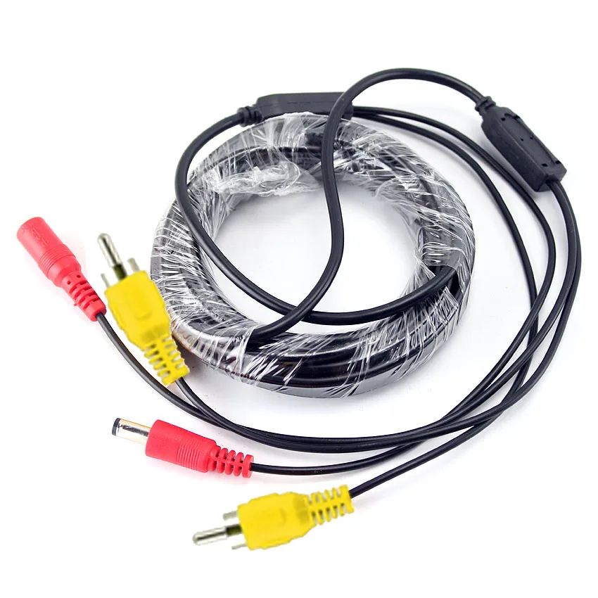 SUFCO RCA кабель 5 м 10 20 опционально CCTV Аудио Выход DC удлинитель для AHD CVI TVI аналоговые