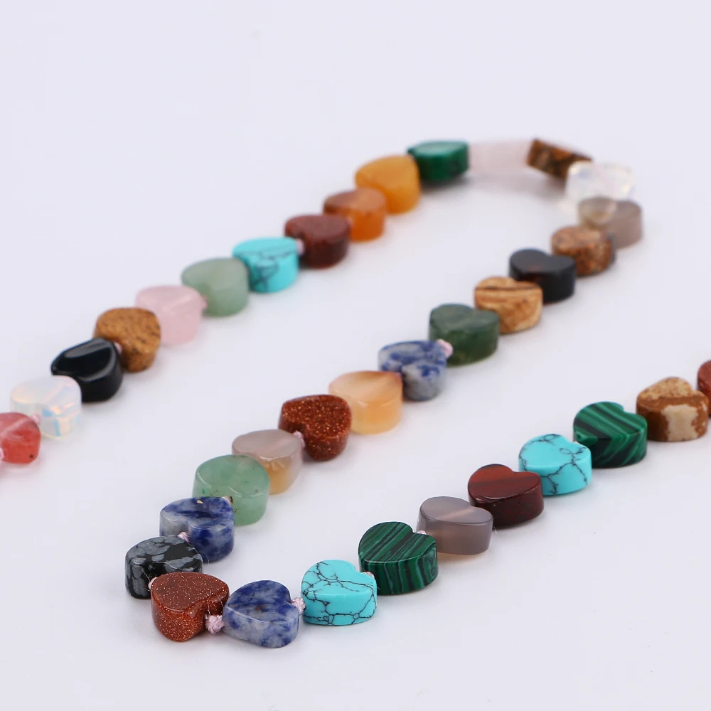 Yumten красочные кристалл Мощность ожерелье с натуральными камнями Кристалл Рейки для женщин Jewelry цепочки и ожерелья s Joyas Гравити Фолз