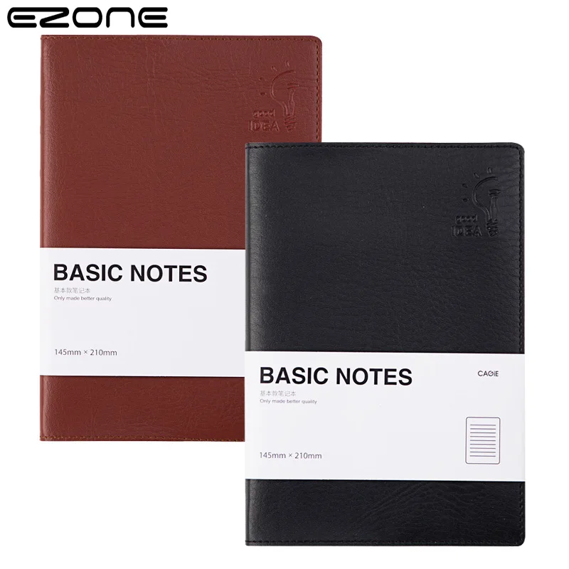 

EZONE Business Style Notebook PU Cover Planner Organizer Notepad Traveler Journey Daily Diary School Office Supply Papelaria