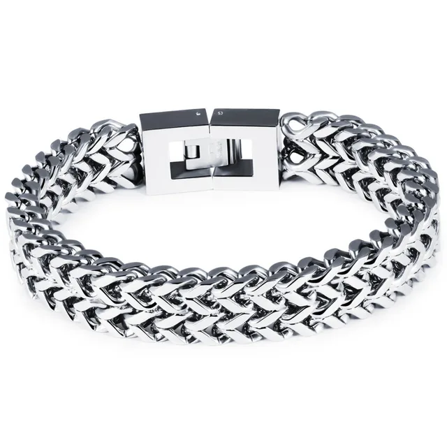 Trendy Men Stainless Steel Bracelet Overlord Thick Chunky Bicycle Trendy Men Stainless Steel Bracelet Overlord Thick Chunky Bicycle Motorcycle Chain Anium Male