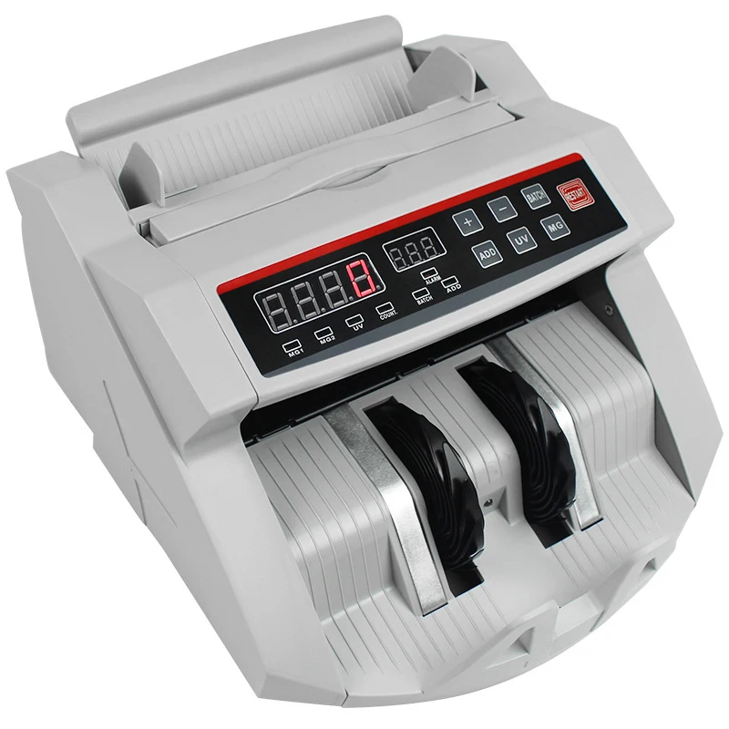 Wotefusi Currancy Counter Counting Machine Business Financial Cash Money Magnetic Uv Detection 110V 